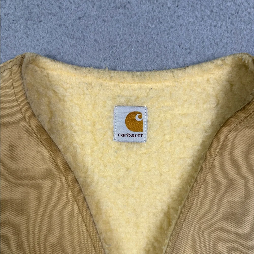 Vintage 90s carhartt Sherpa‎ lined vest
